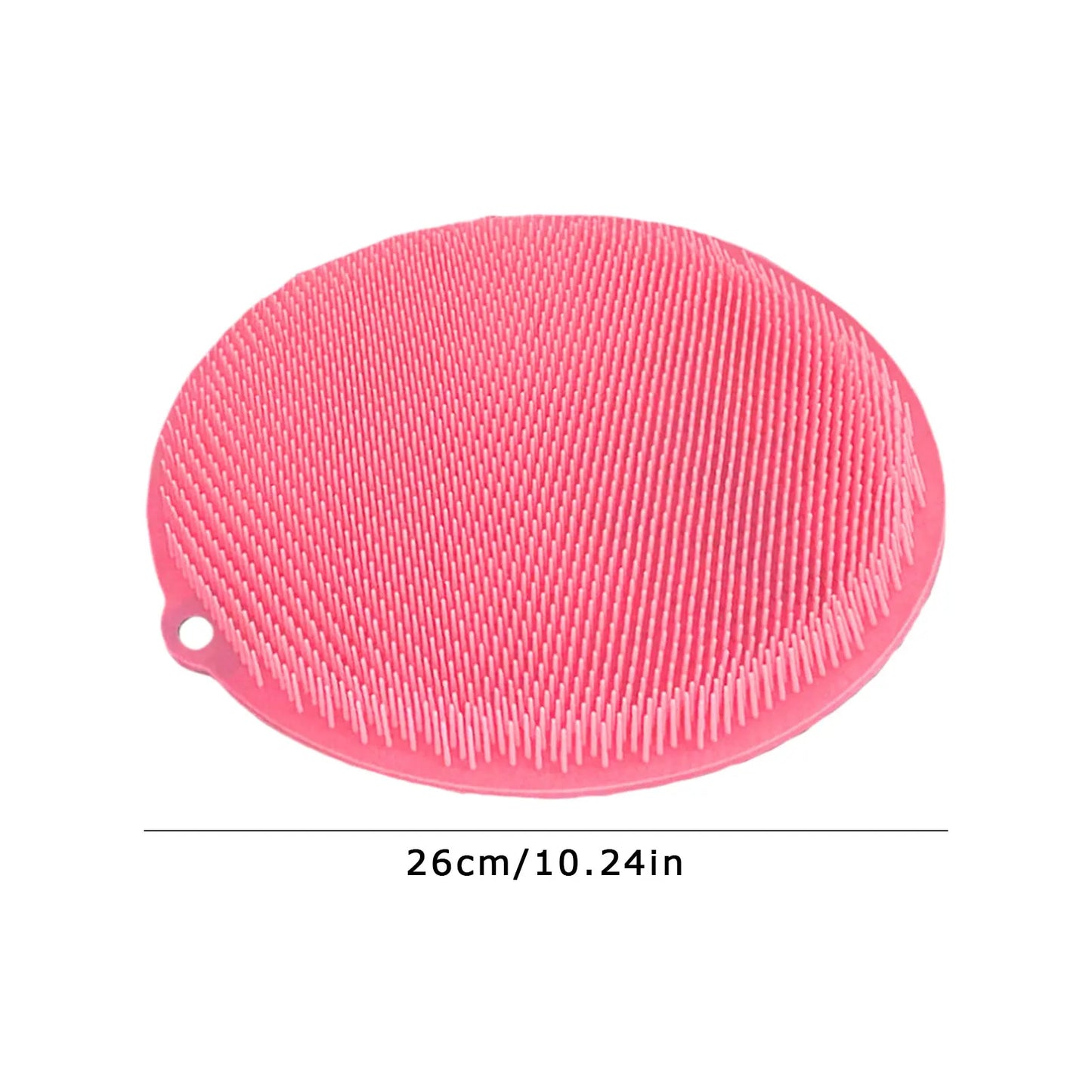 Scrubber Shower Massage Pad Silicone Shower Wall Mounted Back Massage Reusable Cleaning Brush Shower Feet Wash Mat Washer