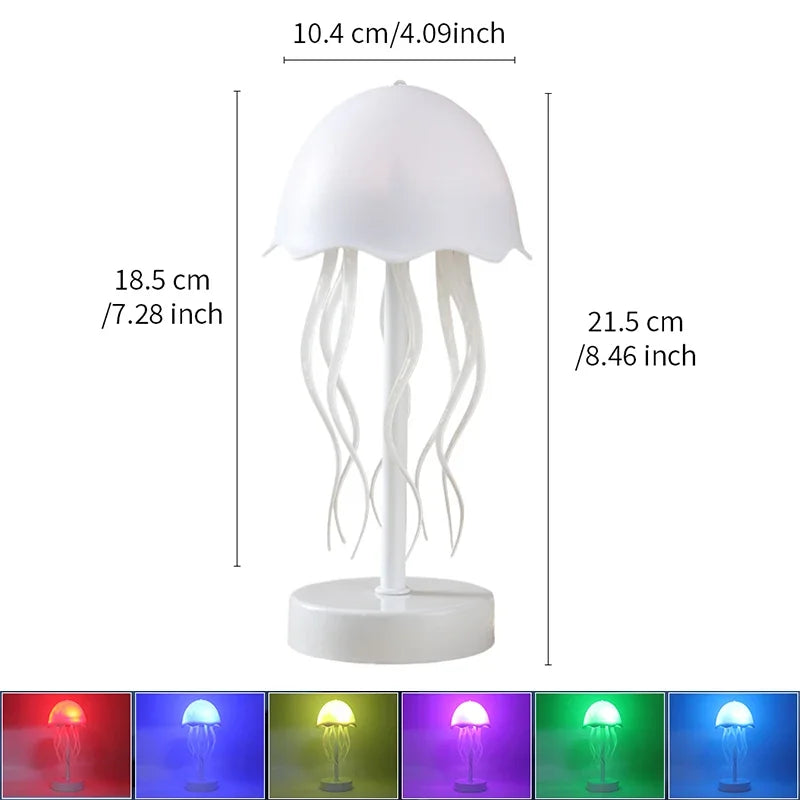 Cartoon Dancing Jellyfish Night Light RGB
