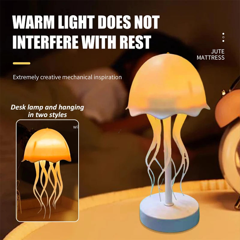 Cartoon Dancing Jellyfish Night Light RGB