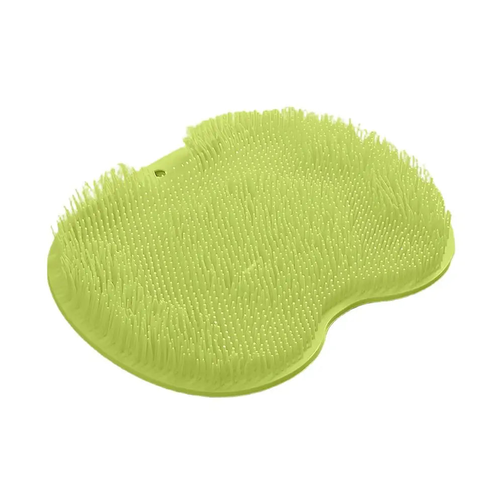 Scrubber Shower Massage Pad Silicone Shower Wall Mounted Back Massage Reusable Cleaning Brush Shower Feet Wash Mat Washer