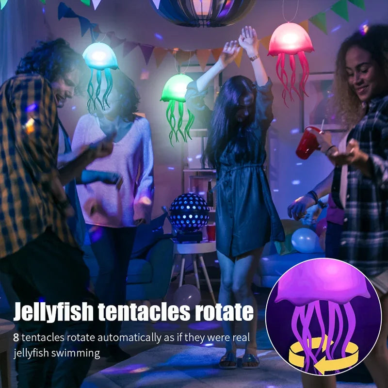 Cartoon Dancing Jellyfish Night Light RGB
