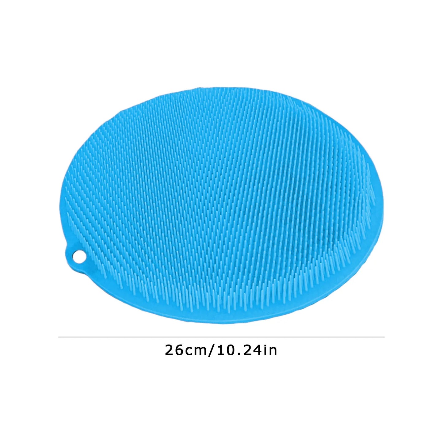 Scrubber Shower Massage Pad Silicone Shower Wall Mounted Back Massage Reusable Cleaning Brush Shower Feet Wash Mat Washer