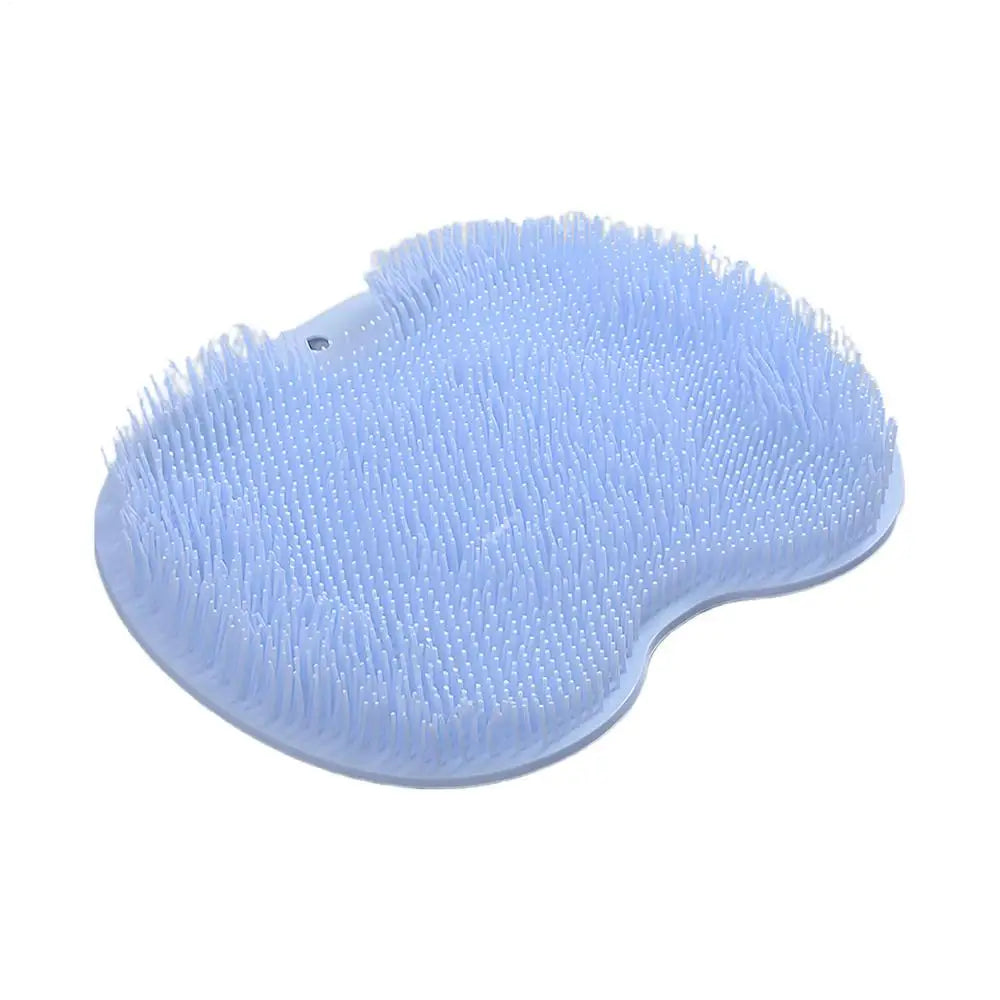 Scrubber Shower Massage Pad Silicone Shower Wall Mounted Back Massage Reusable Cleaning Brush Shower Feet Wash Mat Washer