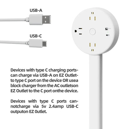 Rotates 180° Electrical Outlet Extender 