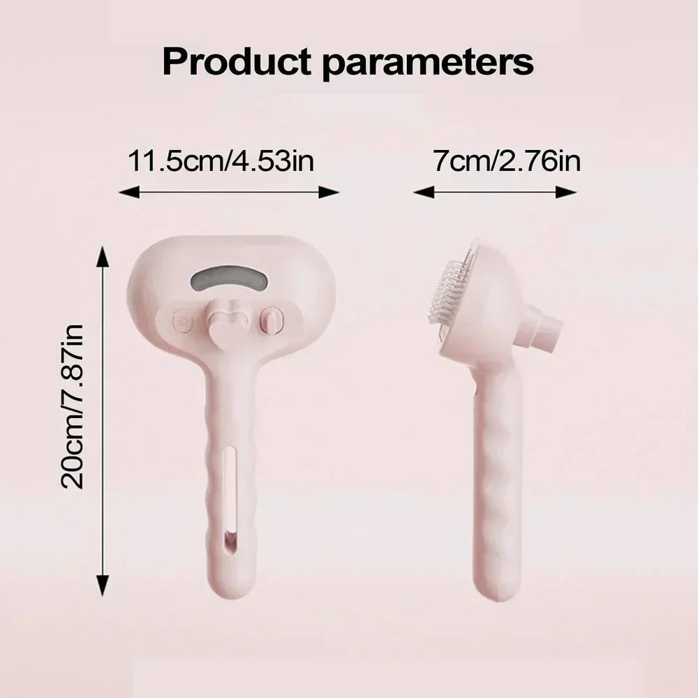 Pet Steam Grooming Brush | Premium Self-Cleaning Hair Remover for Cats & Dogs