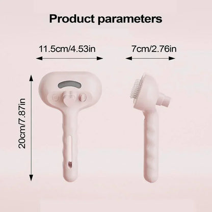 Pet Steam Grooming Brush | Premium Self-Cleaning Hair Remover for Cats & Dogs