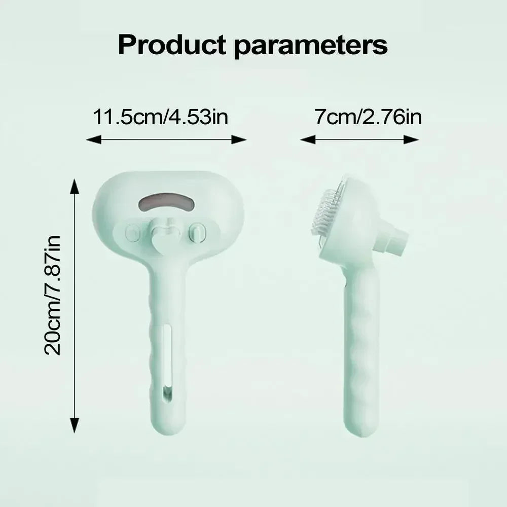 Pet Steam Grooming Brush | Premium Self-Cleaning Hair Remover for Cats & Dogs