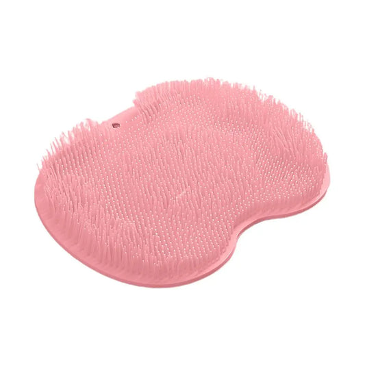 Scrubber Shower Massage Pad Silicone Shower Wall Mounted Back Massage Reusable Cleaning Brush Shower Feet Wash Mat Washer
