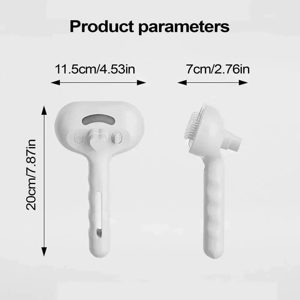 Pet Steam Grooming Brush | Premium Self-Cleaning Hair Remover for Cats & Dogs