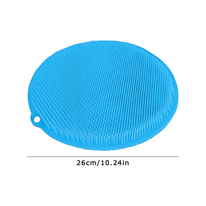 Scrubber Shower Massage Pad Silicone Shower Wall Mounted Back Massage Reusable Cleaning Brush Shower Feet Wash Mat Washer